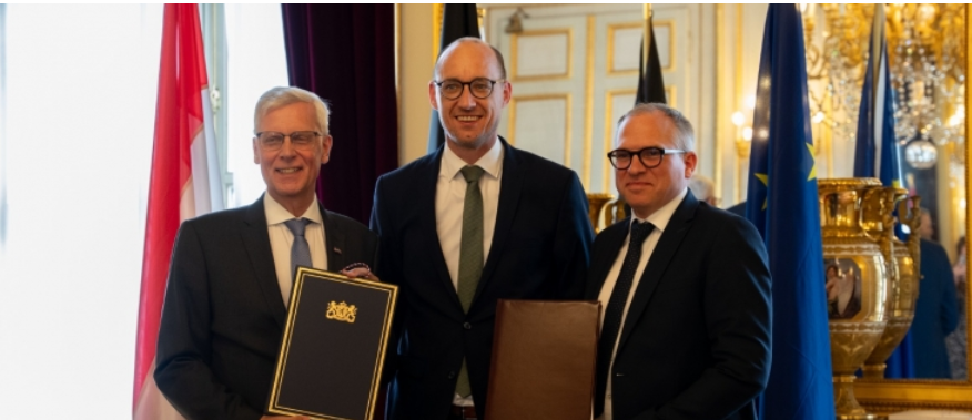 ondertekening dubbelbelastingverdrag Vincent van peteghem Marnix van Rij Matthias Diependaele